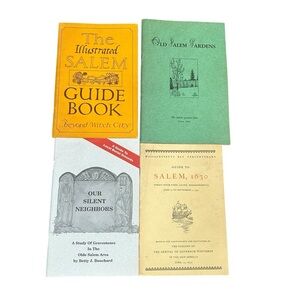 Salem MA History Booklet Lot 1930-1991 Witch City Gardens Cemeteries